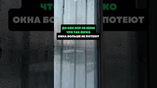 До сих пор не верю что так легко.Окна больше не потеют #лайфхаки #советы #хитрости