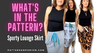 What's In The Pattern | Sporty Lounge Skirt