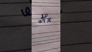 How to write “Nn” in easy cursive writing#shorts#Nn#easy cursive writing#