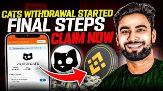 Cats Airdrop Withdraw Step By Step | Cats deposit to exchange | Vishal Techzone