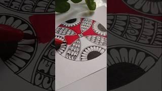 Draw colorful mandala with me  #shorts #art #trending #viralvideo #mandala #satisfying #colors