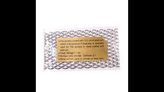 NIUPIKA Titanium Mesh Jewelry Plating Silver Platinum Gold Metal Anode Electrode Processing