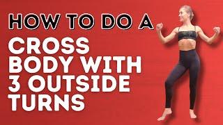 How To: Salsa Cross Body With 3 Outside Turns - Dance With Rasa