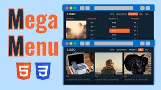 Easy Mega Menu and Multi Level Dropdown with Animations | HTML & CSS Tutorial (2020)