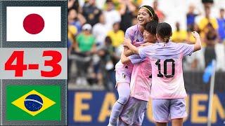 Japan vs Brazil Highlights & All Goals |  Women's Football 2024 Friendly