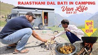 Ep 468 | Cooking Traditional Dal Bati in Van life Camping