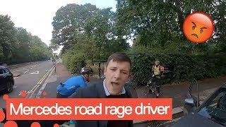 Police arrive after cyclist goes face-to-face with furious driver