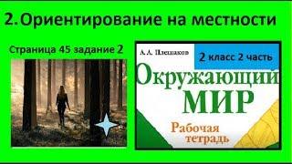 №2 Ориентирование на местности. Окружающий мир 2 класс. Для чего нужно ориентирование