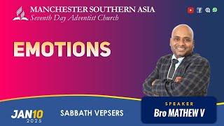 Emotions | Bro Matthew V | Vespers | MSASDAC | Jan 10, 2024