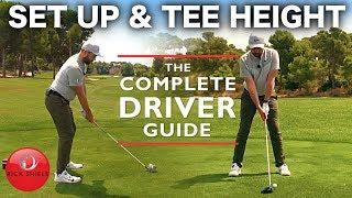 Set up and tee height for golf driver (crucial tip)