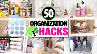 50 *BEST* Dollar Tree Organization HACKS!  EASY ways to get organized in 2025!