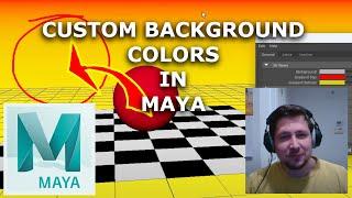 How to Change the Background Color in Maya PLAYBLASTS and the 3D Viewport