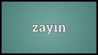 Zayin Meaning