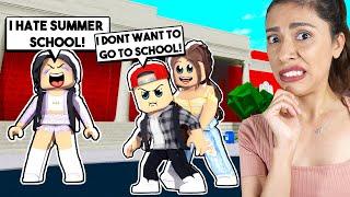 MY KID'S FIRST DAY of SUMMER SCHOOL! (Roblox Bloxburg Roleplay)