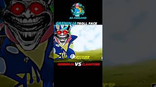 GRENINJA VS CLAWITZER || GRENINJA TROLL FACE  || #POKEMON #SHORTS