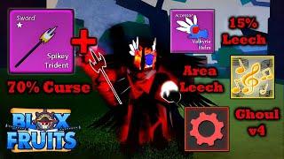 Maxed Sword Life Leech + Ghoul v4 Bounty Hunting│Blox fruits│IMeSPh