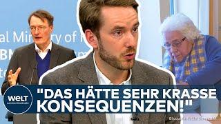 DEUTSCHLAND: Pflegeversicherung droht Pleite! Lauterbach "Werden größere Reform ankündigen!"