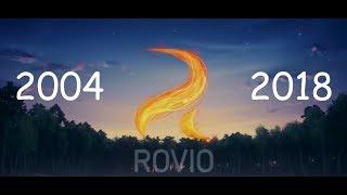 Evolution of Rovio  games - 58 games from 2004 to 2018