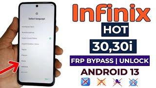 Infinix Hot 30i FRP Bypass Easy Way 2024