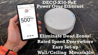 TP-Link Deco X50 PoE : Wifi 6 Mesh System Review with NO Power Adapter!