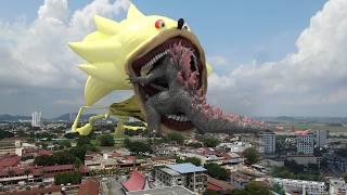 super sonic tape vs evolved godzilla in real life