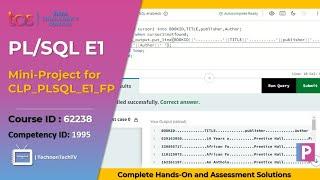 Mini-Project for CLP_PLSQL_E1 Hands-on | Fresco Play Hands on Solution #tcs