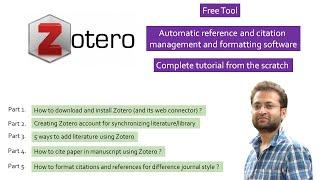 How to use Zotero reference manager (A to Z for beginners): Install, cite, manage reference, cite.