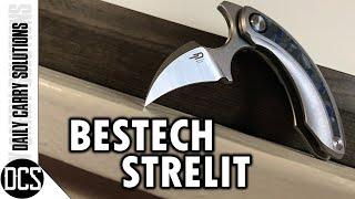 BESTECH STRELIT - Luxury (Folding) Push Dagger w/ Emerson Combat Deployment ! Ostap Hel Design