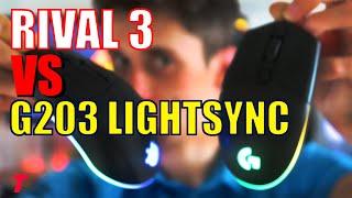 Logitech G203 Lightsync vs SteelSeries Rival 3 - The Budget Gaming Mouse YOU Should Buy (Comparison)