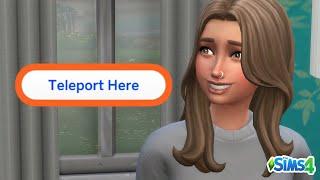 How to Teleport in The Sims 4 *this is really useful*