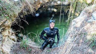 Freediving Private Sinkholes in People's Backyards!!!!