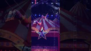 Flying Trapeze #circus #split #shorts #flyingtrapeze #clown #extreme #beautiful #gymnast #aerial ￼