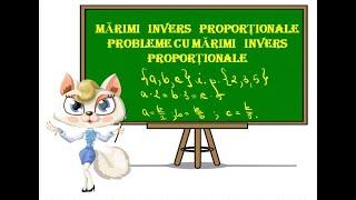 Marimi invers proportionale