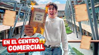 Hice el DESTROZA ESTE DIARIO en un CENTRO COMERCIAL  | Leo Study