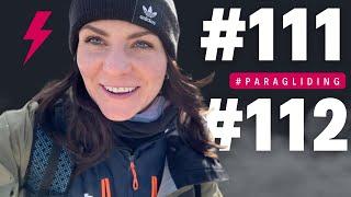 A 39-minute thermal flight in early February | Paragliding with Lena | Flight #111 & #112