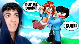 Roblox Hug Tower Is TOO FUNNY... (they went flying)