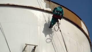 Surface preparation on Rope access