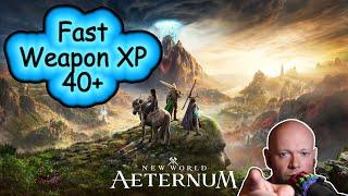 New World Aeternum ● Quick Weapon XP Farm For Level 40+