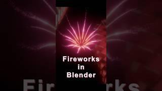 How to make fireworks in Blender #fireworkblender #blender3d