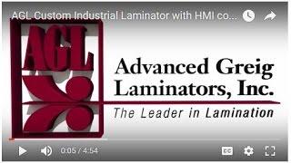 AGL Custom Industrial Laminator with HMI control