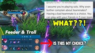 What? Having a Bad Teammate is a Choice?