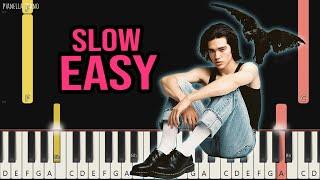 Conan Gray - Heather | SLOW EASY Piano Tutorial by Pianella Piano