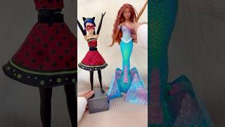 Transforming Miraculous and Ariel Mermaid! #elsa #nezha #shorts #satisfying #unboxing #ariel