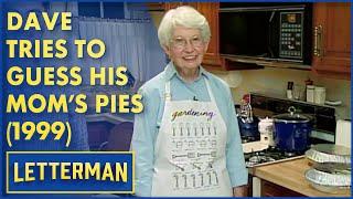 Dave Tries To Guess His Mom's Thanksgiving Pies 1999 | David Letterman