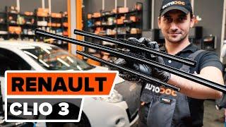 How to change wipers blades RENAULT CLIO 3 [TUTORIAL AUTODOC]