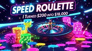 Starting with $200 to WIN BIG on Speed Roulette