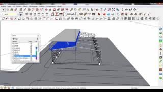 Como hacer espejo para estructuras en cubiertas con sketchup