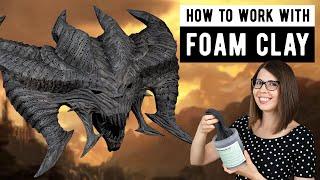 Fast and easy SCULPTING MAGIC with Foam Clay!