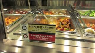 Chinese Food Near Me w/ Menu Items in Food Warming Trays & Calories Info | HD Stock Video Footage