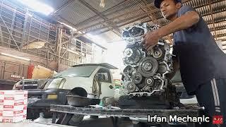 Isuzu 4jk1 full engine repairing